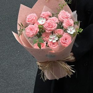 Sweet Pink Rose Floral Studio Bouquet