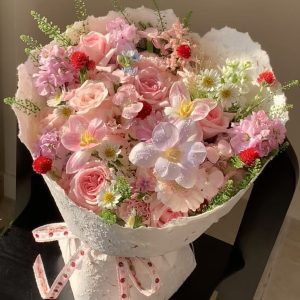 Enchanted Pink Floral Garden Bouquet