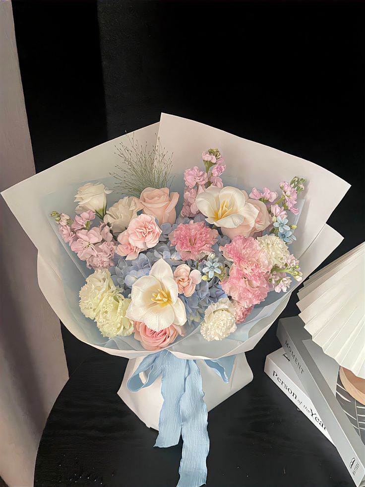 Pastel Dreams Hydrangea & Rose Bouquet